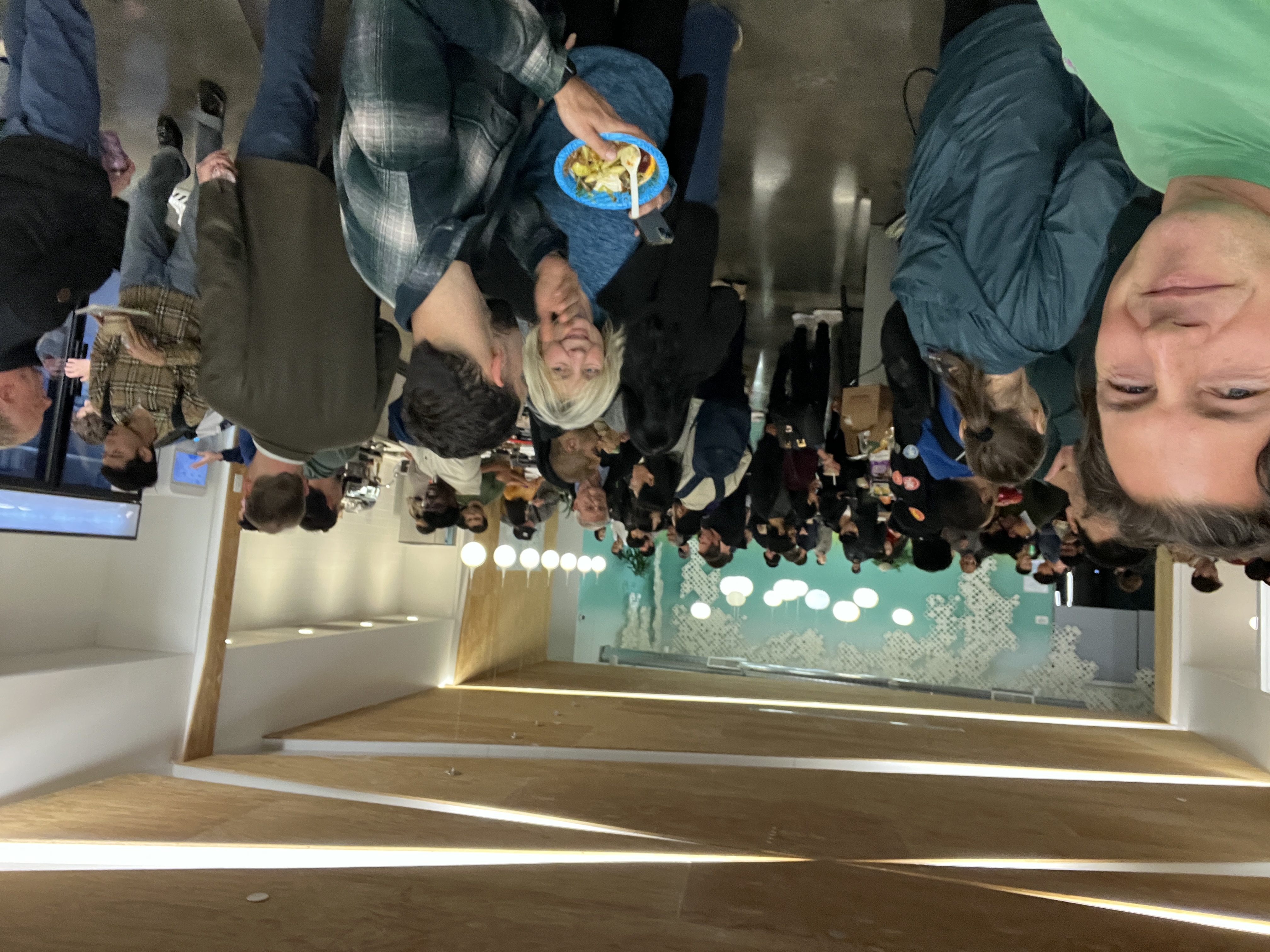 Packed atrium at Google